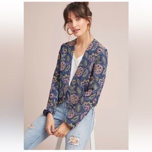NWT Anthropologie size 2 embroidered jacket